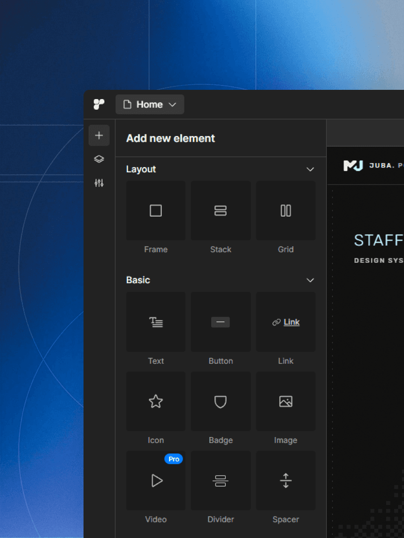 Build with components